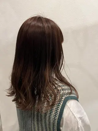 セミロング 小池 楓のヘアスタイル