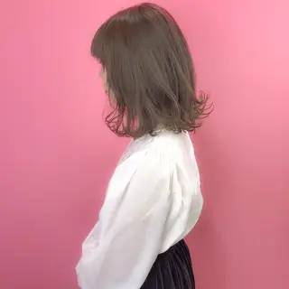 ミディアム カラー 💗💗韓国レイヤー yu-ki💗💗のヘアスタイル