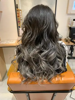 ロング カラー 森田 尚貴のヘアスタイル