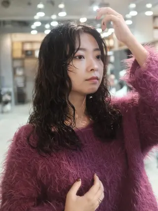 ロング パーマ Door代官山所属・詩織/パーマ /代官山のヘアスタイル