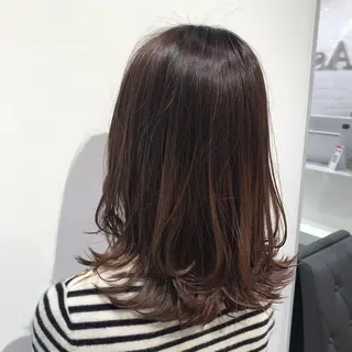 ミディアム 【暖色カラー特化】 中山由梨のヘアスタイル