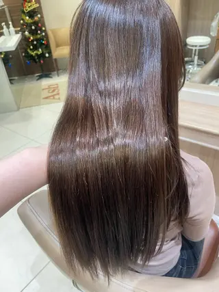 ロング カラー 韓国ヘアメイク🎀/ 縮毛矯正✨山本媛香のヘアスタイル