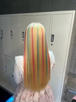 カラー pink hair 🩷mayu🩷のヘアスタイル