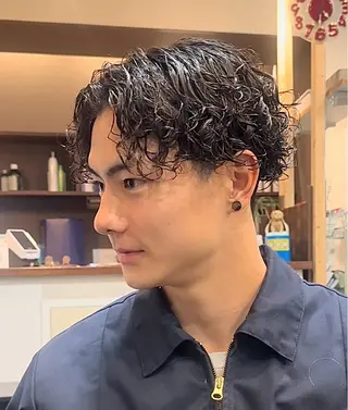 パーマ メンズ 年間2000名担当◎ パーマ職人/仲原佑樹のヘアスタイル