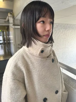 ミディアム ブリーチカラー🎀 韓国風/寺門美優のヘアスタイル