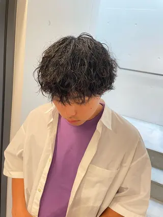 パーマ メンズ Wehlen所属・透明感カラー🌟 keisukeのヘアスタイル