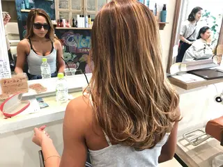 セミロング カラー メンズ指名多数!! SiLO 田島のヘアスタイル