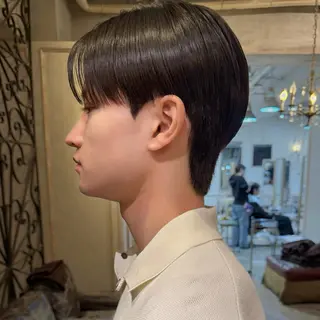 ショート カラー パーマ メンズ GOTODAY SHAIRE SALON 原宿verno店所属・【センターパート】 大竹 龍之介のヘアスタイル