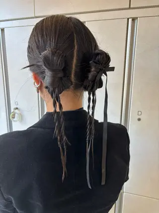 ロング ヘアアレンジ Iris by artina 武蔵小杉店【イリス バイ アルティナ】所属・🎼レイヤー/顔周り カット/nene♬のヘアスタイル