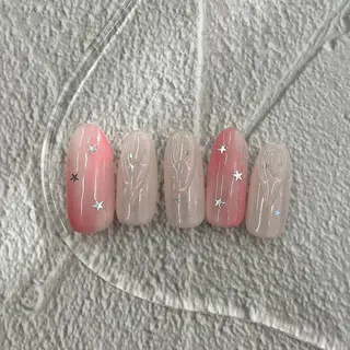 ネイル ⭐︎休業中の練習⭐︎ JNA認定講師髙橋のネイルデザイン