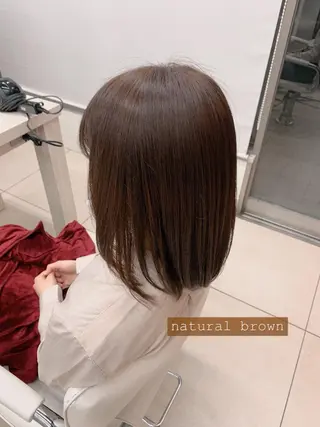 ミディアム カラー ✂︎レディース のメンズカット屋さんのヘアスタイル