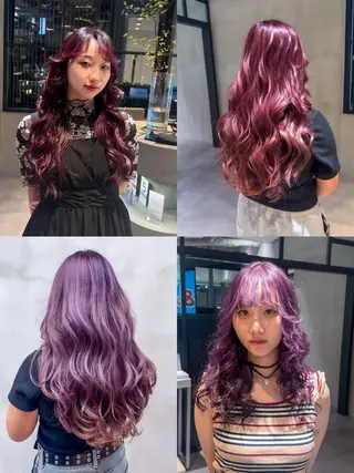 ロング カラー 小田 晃瑛のヘアスタイル