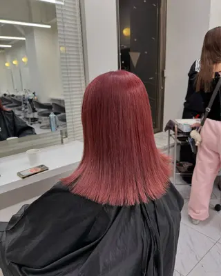 ミディアム カラー ヘアアレンジ 💗横浜美容室 💗HARUNAのヘアスタイル