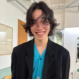 ミディアム パーマ メンズ トレンドメンズヘア/ 似合わせヘア/ショウのヘアスタイル