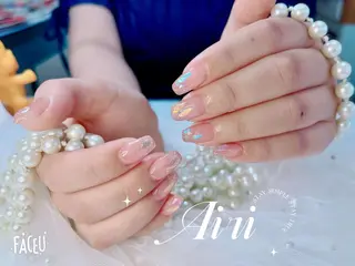 ネイル ネイルサロンAiri 長さ出し·シンプルのネイルデザイン