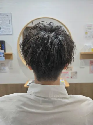 ショート パーマ メンズ 藤田 大輔のヘアスタイル