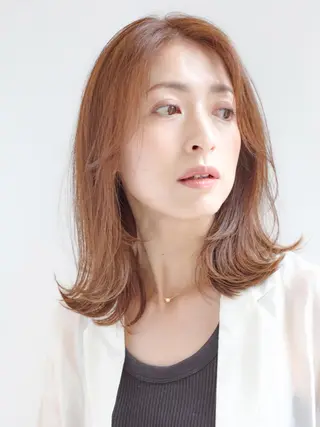 カラー モデル様募集中 田中ゆらのヘアスタイル