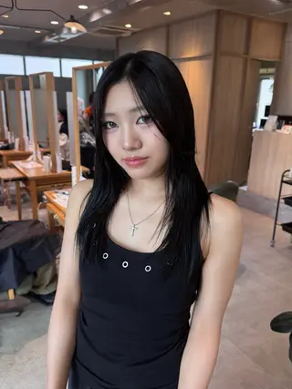 ロング カラー 韓国スタイル /一那のヘアスタイル