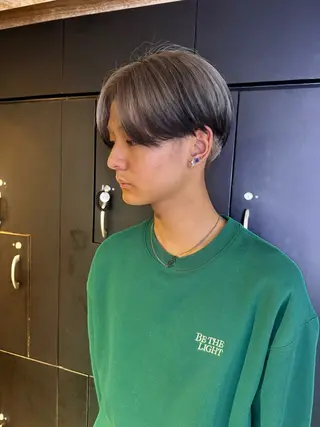 ショート メンズ 🦄垢抜けボブ特化× 暖色カラー未来🦄のヘアスタイル