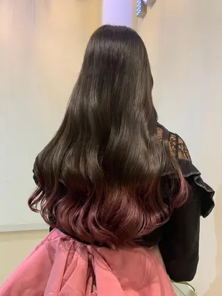 ロング カラー 透けるbrown カラー🎗♡yukaのヘアスタイル
