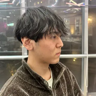 ショート パーマ ヘアアレンジ メンズ 🥀モテ暖色× エクステ🥀あかりのヘアスタイル