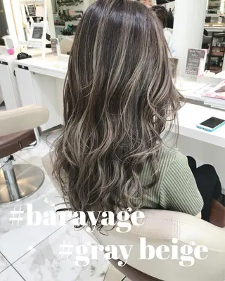 セミロング カラー 山崎俊輔/髪質改善 /バレイヤージュのヘアスタイル