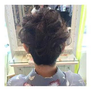 ミディアム セミロング ロング ヘアアレンジ 若林 美由希のヘアスタイル