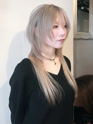 ロング カラー 奈良 伶華のヘアスタイル