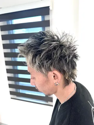 カラー メンズ 加藤 佑二のヘアスタイル