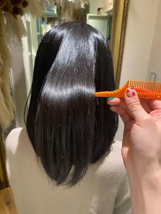 ミディアム 透明感カラー/韓国 ヘア🩶yuri🩵のヘアスタイル