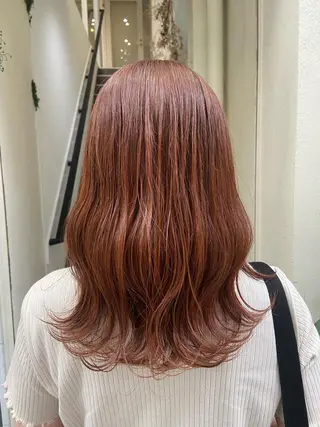 セミロング カラー nico🏁 rihoのヘアスタイル