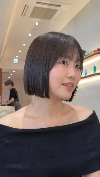 ミディアム カラー 渋谷ボブ/レイヤー ボブ田中航平のヘアスタイル