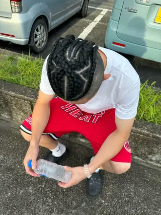 メンズ アンメリーアン所属・【姫路】羽エクステ/ ブリーチ/HINAのヘアスタイル