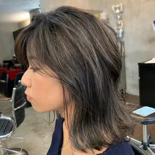 ミディアム カラー shian橋本南口所属・月200人を担当 💇‍♀️栗林のヘアスタイル