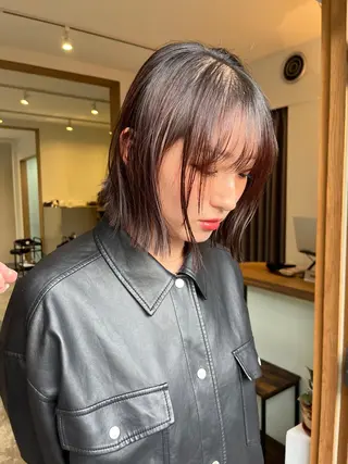 ミディアム YUI／レイヤー カット/透明感カラーのヘアスタイル