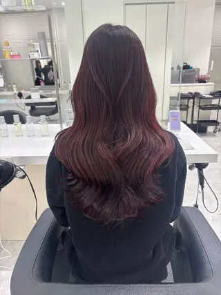 セミロング カラー ブリーチなし暖色 ❤️kanata❤️のヘアスタイル