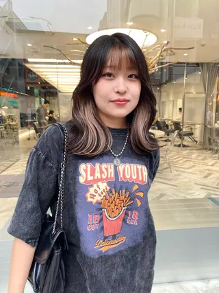 セミロング otoha☆カラー/ レイヤー/八王子のヘアスタイル