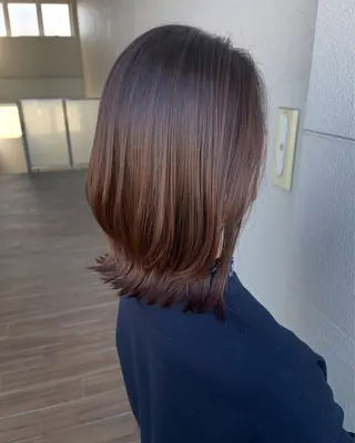 ミディアム hairdesign Granz 平成店所属・志賀 美沙のヘアスタイル