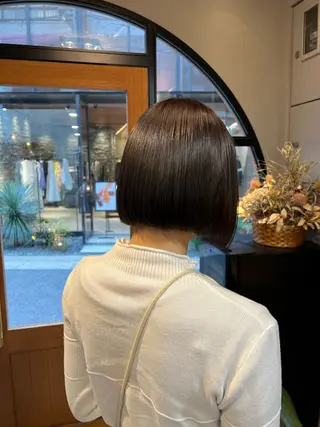 ショート カラー 神戸ボブ✂️ ioe三宮/田 伸佳のヘアスタイル