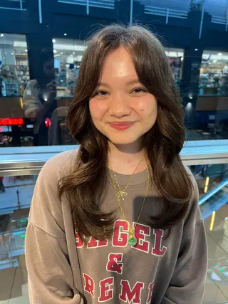 セミロング 舟橋 瑞稀のヘアスタイル