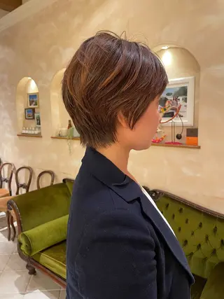 ショート ボブ ホノカのヘアスタイル