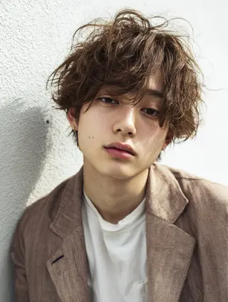 ショート メンズ アレンジ/新宿 透明感カラー/ヤノのヘアスタイル