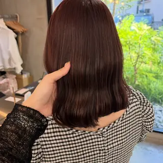 ミディアム 韓国レイヤー/暖色 カラー/KOTONEのヘアスタイル