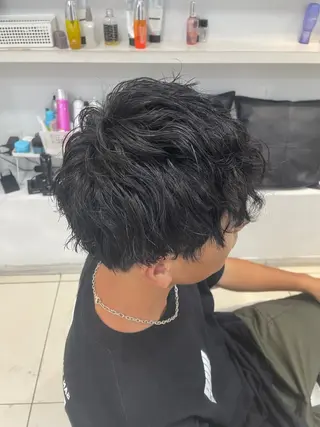 パーマ メンズ メンズニュアンス パーマ特化akaneのヘアスタイル