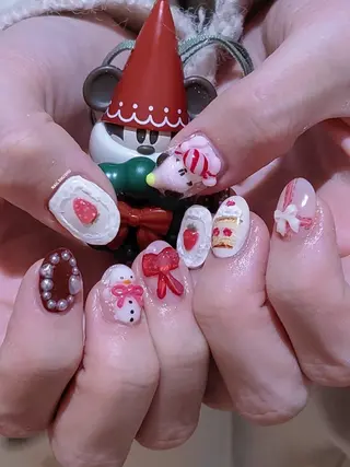 ネイル 3dパーツ/流行り 👧shushu❤️のネイルデザイン