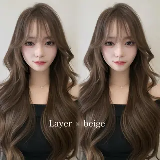 ロング 似合わせレイヤー 美玖のヘアスタイル