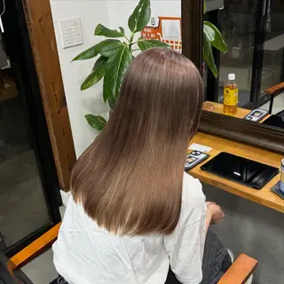 ミディアム まろやかなベージュ 小池春樹のヘアスタイル