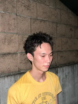 カラー パーマ ヘアアレンジ メンズ キッズ 阿世賀 隆太のヘアスタイル