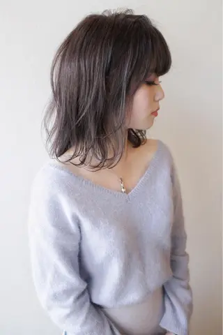 ミディアム カラー Croix   Hair所属・吉本 知弘のヘアスタイル