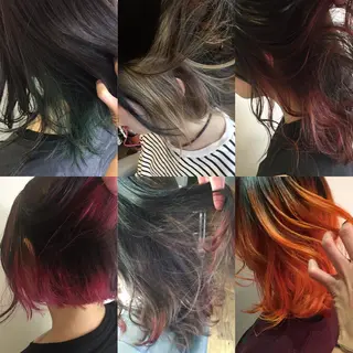 ミディアム カラー 原宿サロン代表 デザインカラー伊藤卓のヘアスタイル